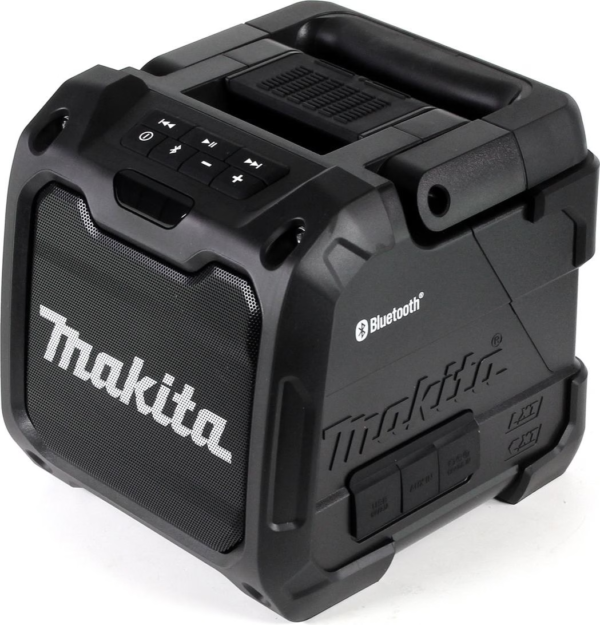 Makita DMR200B Accu Bluetooth speaker | 12-18V Li-Ion | stroom & accu | Zwart-0088381833974
