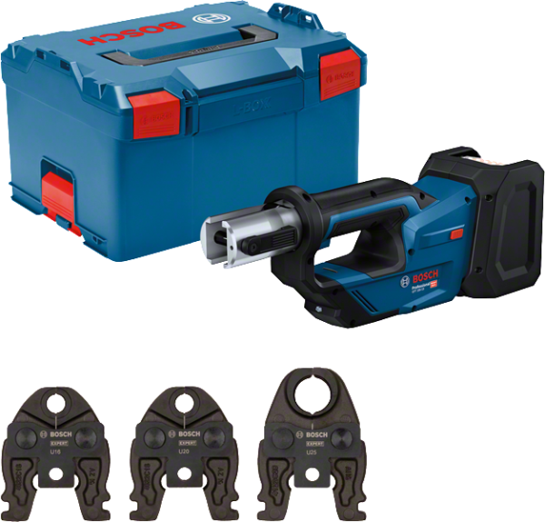 Bosch Blauw GPT 18V-19 Accu Perstang | 3 Persbekken U | In L-Boxx - 06019M2003-4053423252224