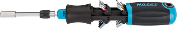 HAZET Bit ratelschroevendraaier | 0,5?x?4 | 1,2?x?6,5 | PH1 | PH2 | PZ1 | PZ2 | 4 - 6 | T15 - T25 | 13-delig - 810R-3-4000896239658