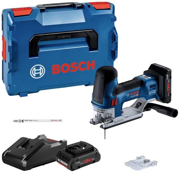 Bosch Blauw GST 18V-155 SC Accu Decoupeerzaag | 2 x 4,0 Ah accu + snellader | L-Boxx - 06015B0002-4059952545899