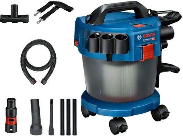 Bosch Blauw GAS 18V-10 L Accustofzuiger 18V excl. accu&apos;s en lader + accessoireset - 06019C6302-3165140995405