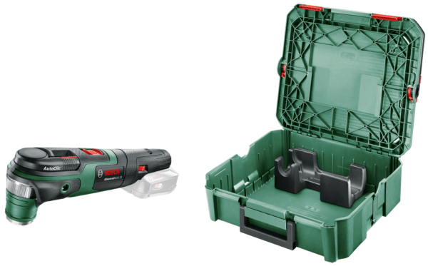Bosch Groen Advanced Multi 18 + SystemBox Multifunctioneel gereedschap | 18v | Excl. accu en lader - 0603104002-4053423221633