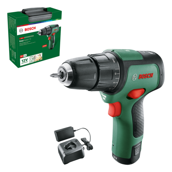 Bosch Groen EasyImpact 12 | Accu Klopboorschroevendraaier | 12V | Incl. Accu en Lader - 06039B6104-4053423224825