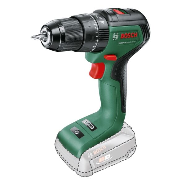 Bosch Groen UniversalImpact 18V-60 | Accuklopboorschroevendraaier | met twee standen | Excl. Accu en Lader - 06039D7100-4053423230871