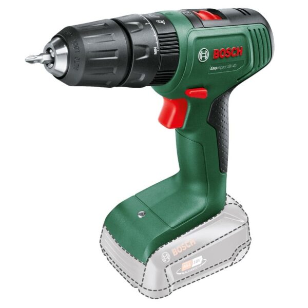 Bosch Groen EasyImpact 18V-40 | Accuklopboorschroevendraaier | met twee standen | Excl. Accu en Lader - 06039D8100-4053423230703