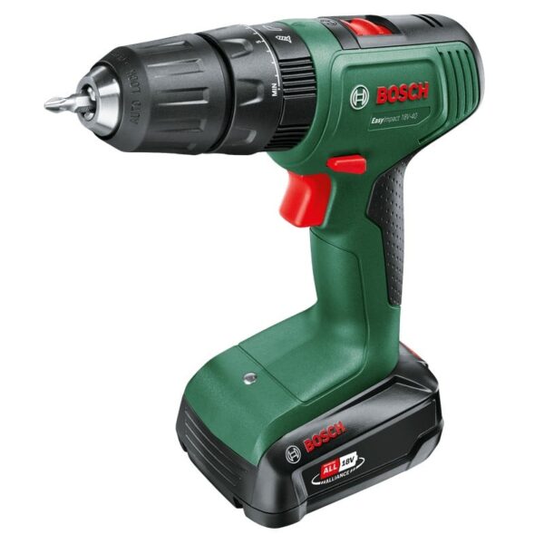 Bosch Groen EasyImpact 18V-40 | Accuklopboorschroevendraaier | met twee standen | Incl. Accu en Lader - 06039D8107-4053423232592