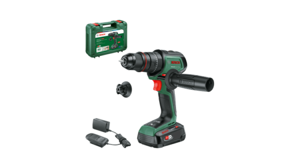 Bosch Groen AdvancedImpact 18V-80 QuickSnap | Accu Klopboormachine | 82 Nm | 1 x 2,5 Ah accu + oplader | In koffer - 06039E2101-4053423239652
