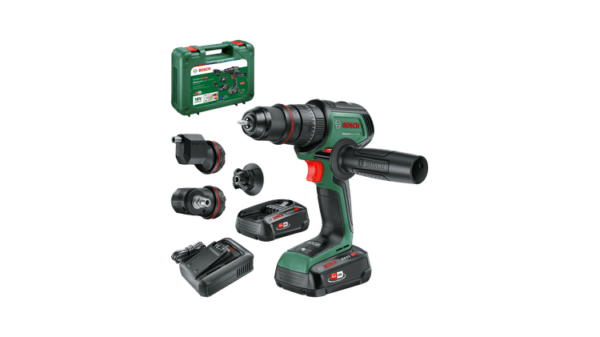 Bosch Groen AdvancedImpact 18V-80 QuickSnap | Accu Klopboormachine | 82 Nm | Incl. accessoires | 2x 18 V Li-Ion accu&apos;s (2,5 Ah) + oplader | In koffer-4053423239898