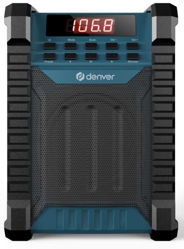 Denver Bouwradio met FM en Bluetooth oplaadbaar - 8140350-5706751073649