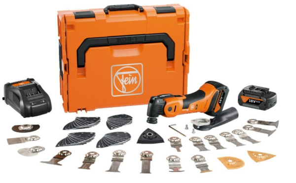 Fein AMM 700 Max Top 4.0 Ah AS | Accu Multimaster | 18V | 2 accu&apos;s 4.0Ah en snellader | In koffer | incl. 60 accessoires - 71293661000-4014586895277