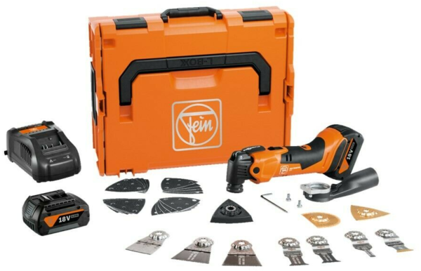 Fein AMM 500 Plus Top 4.0 Ah AS | Accu Multimaster | 18V | 2 accu&apos;s 4.0Ah en snellader | In koffer | Incl. 31 accessoires - 71293861000-4014586895321