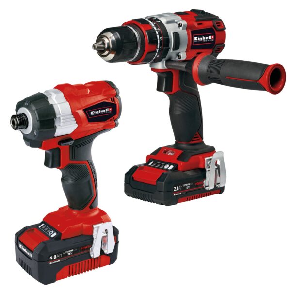 Einhell Combopack | TE-CD Accu Klopboor-/Schroefmachine + TE-CI Accu Slagschroefmachine - 2 accu&apos;s - 4257216-4006825620535