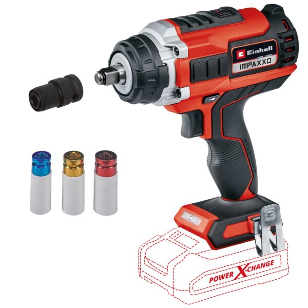 Einhell IMPAXXO 18/400 Li BL Solo - Accu Slagmoersleutel | 18V | 400 Nm | Zonder accu en lader - 4510070 4510070-4006825657456