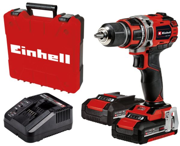 Einhell TP-CD 18/50 Li BL Kit 2.0 Ah - Accu Boor-/Schroefmachine | 18V | 2 x 2.0 Ah accu + lader | In koffer - 4513896 - 4513896-4006825649345