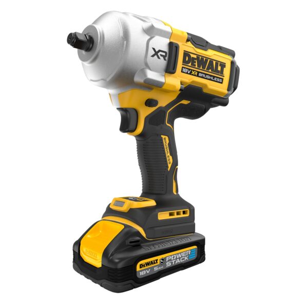 DeWalt DCF961H2G-QW Accu Slagmoersleutel | XR 18V | Veiligheidsring | 1632 Nm | 1/2&apos;&apos; | 2x 5,0Ah Accu&apos;s + lader - DCF961H2G-QW-5035048806548