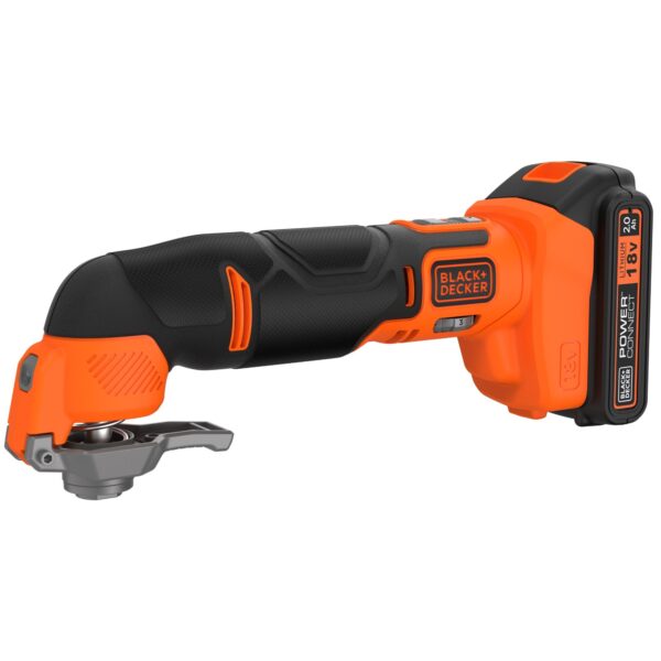 BLACK+DECKER BDCOS18D1K 18V 2.0Ah Oscillerende multitool in koffer | 1 18V 2.0Ah accu + 1A Lader | In koffer | 20 accessoires - BDCOS18D1K-QW-5035048789131