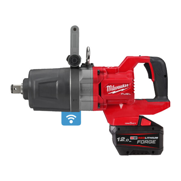 Milwaukee M18 ONEFHIWF1DS-121C M18 FUEL™ ONE-KEY™ Accu Slagmoersleutel | 1" | Frictie | Korte D-greep - 4933499253-4058546564179