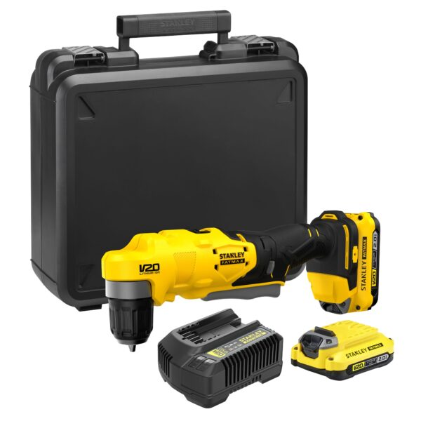 Stanley FATMAX SFMCD750D2K V20 Haakse Boormachine | 2X 2Ah Kit - SFMCD750D2K-QW-5054905316754