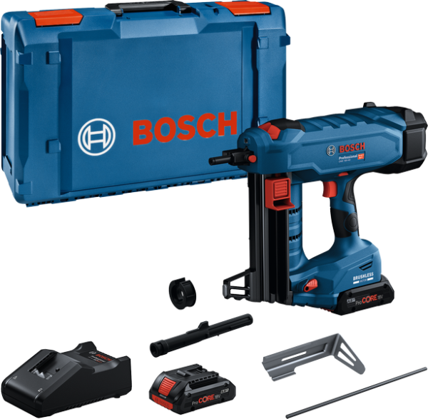 Bosch Blauw Accu Betontacker GNB 18V-40 | Incl. 2x ProCORE18V 4,0 Ah accu + lader GAL 18V-40 - 06019L7005-4059952660080