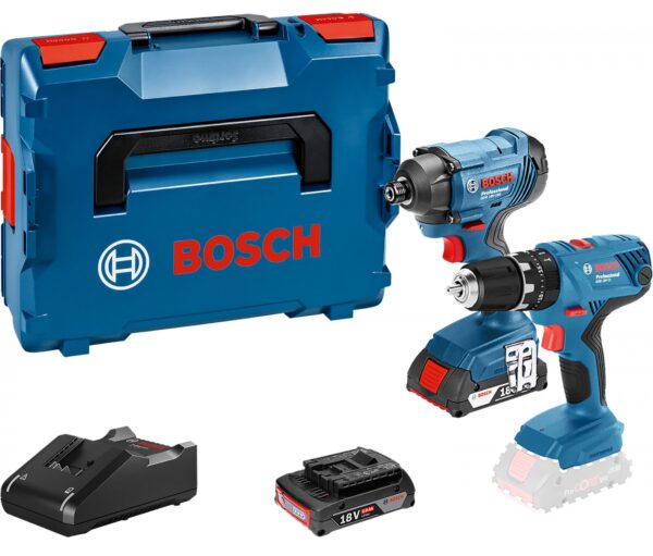 Bosch Blauw GSB 18V-21 Accu klopboormachine + GDR 18V-160 slagschroevendraaier | incl. 2x accu en lader | in L-boxx - 0615990L41-3165140993999