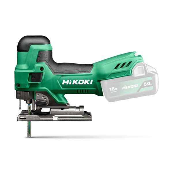 Hikoki CJ18DBW2Z | Accu Decoupeerzaag | 18V | 135 mm | Exclusief accu&apos;s en lader | In HSC II koffer - CJ18DBW2Z-4966376409600