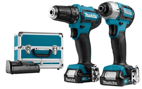 Makita CLX224SAX1 Comboset - accuboor DF333 + slagschroever TD110 12V 2.0Ah Li-Ion - CLX224SAX1-0088381876780