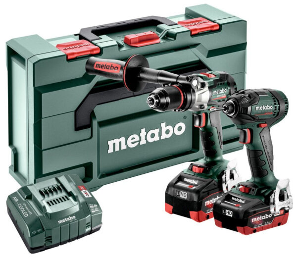 Metabo Accu Combo Set 2.1.15 | 18 V | SBLTXBL + SSDBL | 2x LiHD 5,5Ah, ASC 145 | In Metabox - 685184000-4061792201910