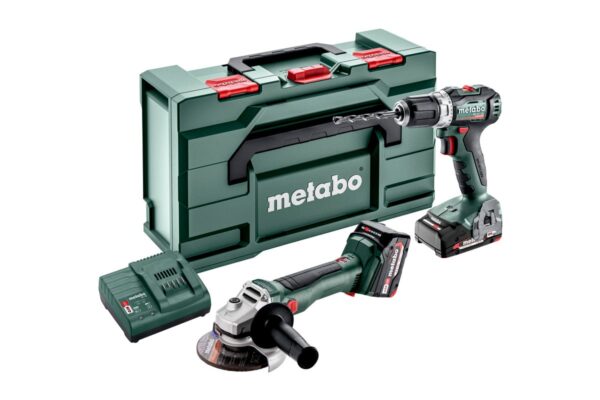 Metabo Accu Combo Set 2.6.5 18V: BS18LBL+W18LBL9 | 1x 4,0Ah, 1x 2,0Ah, SC 30 | metaBOX 165 L - 685233000-4061792246607
