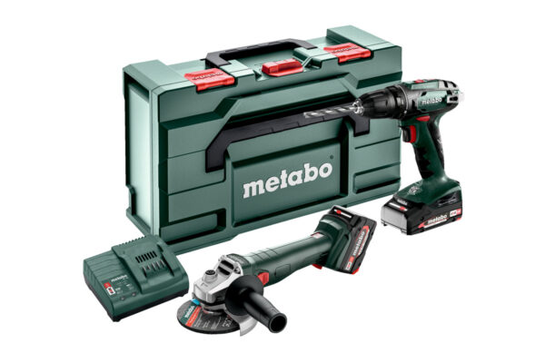 Metabo Accu Combo Set 2.6.6 18V: BS18+W187 | 1x 4,0Ah, 1x 2,0Ah, SC 30 | metaBOX 165 L - 685234000-4061792246614