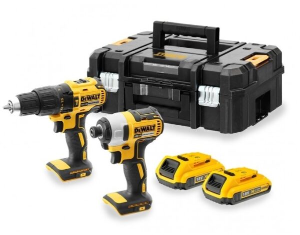 DeWalt DCK2060D2T Accu Combiset 18v 2.0Ah Li-ion in Koffer - DCD778 + DCF787 - DCK2060D2T-QW-5035048669723