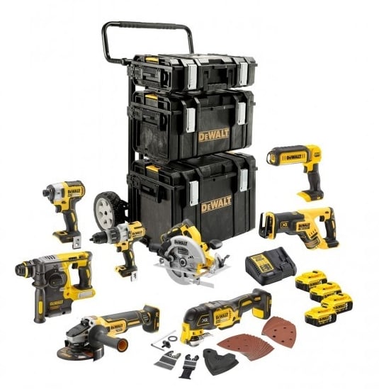 DeWalt DCK853P4 8-Delige voordeelset | 4x 18V 5,0Ah in ToughSystem - DCK853P4-QW-5035048681312