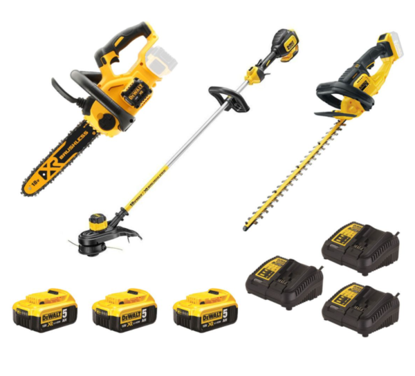 DeWalt DCM561P3SET | 3-delige SET | DCM563 + DCM565 + DCM561 | 18V | 3 x 5.0Ah Li-Ion accu&apos;s + 3 laders DCM561P3SET-5054905288440