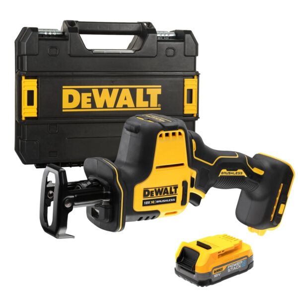 DeWalt DCS369E1T Accu Reciprozaag | 18V XR Powerstack | Zonder lader | in TSTAK - DCS369E1T-XJ-5035048788738