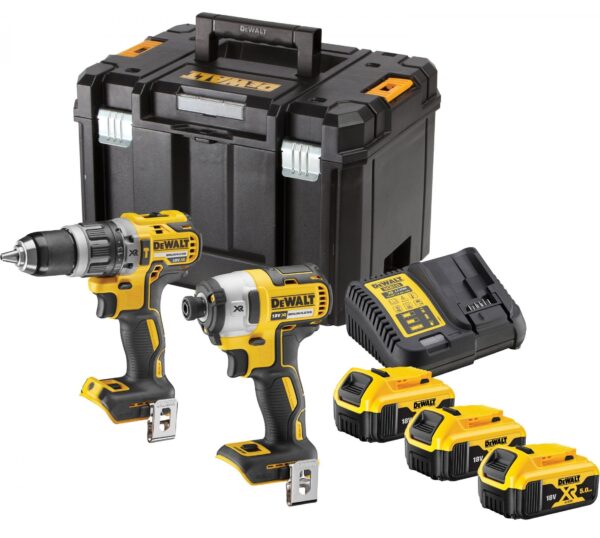DeWalt DCK266P3T accu set | DCD796 + DCF887 in T-Stak koffer | 18v 5.0Ah Li-ion + 3e accu - DCK266P3T-QW-5054905295950