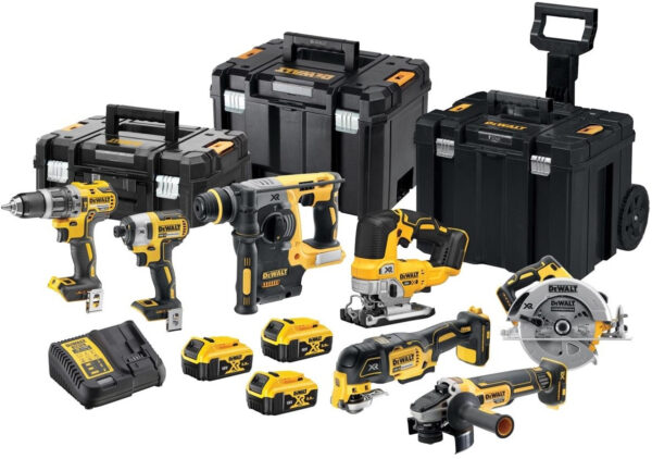 DeWalt DCK755P3T | 7-delige Combopack | XR 18 Volt | 5,0 Ah | Li-Ion | 3 accu&apos;s - DCK755P3T-QW-5054905285852
