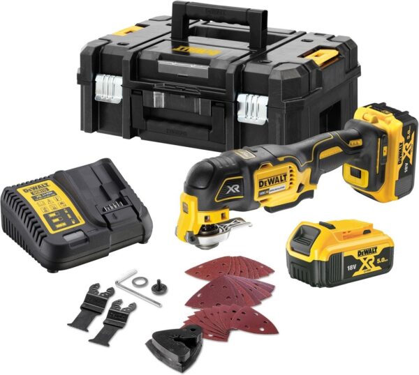 DeWalt DCS356P2 | Oscillerende multitool | 18V | 5.0Ah | Li-Ion in TSTAK-5035048726587