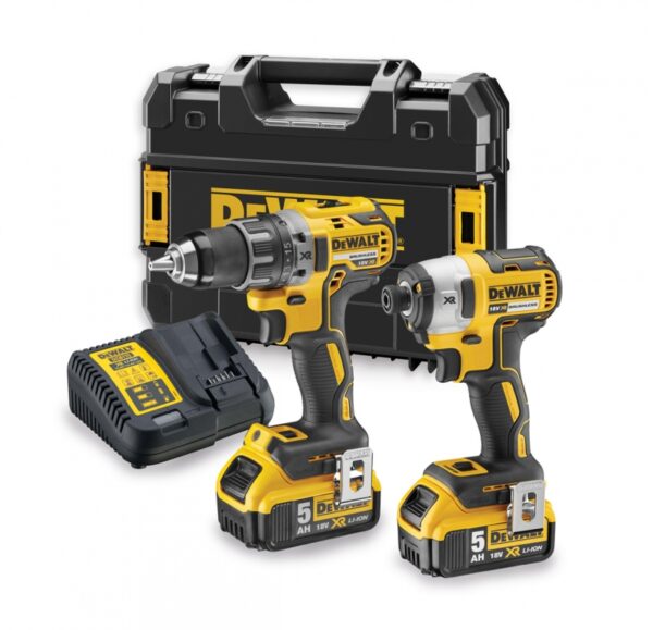 DeWalt DCK268P2T Accuboormachine DCD791 + Slagschroevendraaier DCF887 | 18v 5.0Ah Li-ion - DCK268P2T-QW-5035048643563