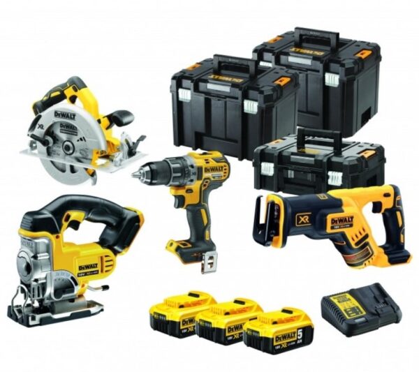 DeWalt DCK421P3T Accu Combiset 18V 5.0Ah XR Li-ion in TSTAK | 18v 5.0Ah Li-ion DCK421P3T-QW-5035048666111