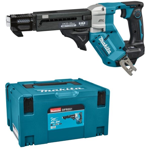 Makita DFR551ZJ | 18 V | Schroefautomaat | 25-55 mm | Zonder accu&apos;s en lader | in M-box - DFR551ZJ-0088381751247