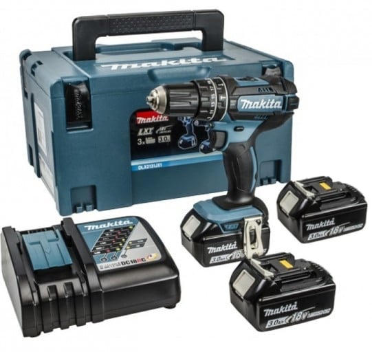 Makita DHP482RF3J 18V (Klop)boor-schroefmachine 3.0Ah + 3e accu-0088381830607