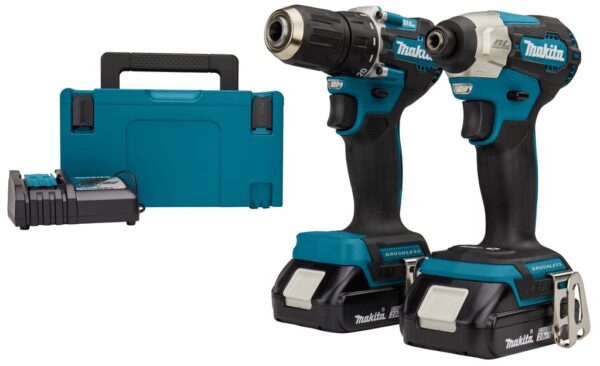 Makita DLX2423AJ | Combopack | DDF487 Accuboor + DTD157 Slagschroevendraaier | 18V | 2,0 AH | Li-ion | Set-0088381742498