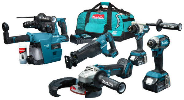 Makita DLX5069TX1 | Combiset | 5 machines | 18V | 2 x 5,0Ah | Li-Ion - DLX5069TX1-0088381743594