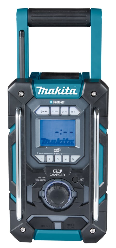 Makita DMR301 | Bouwradio | FM DAB/DAB+ Bluetooth met laadfunctie | Zonder accu&apos;s | In doos - DMR301-0088381899550