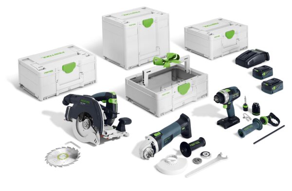 Festool HKC 55/TPC 18/AGC 18/TB 137 Accu-comboset bouwtimmeren - 578025-4014549436967
