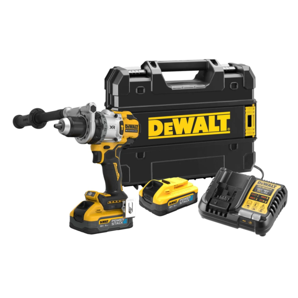 DeWalt DCD1007H2T Accu klopboormachine koolborstelloos | 18v 5.0Ah Powerstack in T-stak - DCD1007H2T-QW-5035048806821