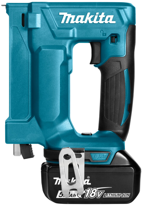 Makita DST112RTJ 18 V Nietmachine (nietbreedte 10mm) 5,0 Ah accu (2 st), snellader, Mbox-0088381825689