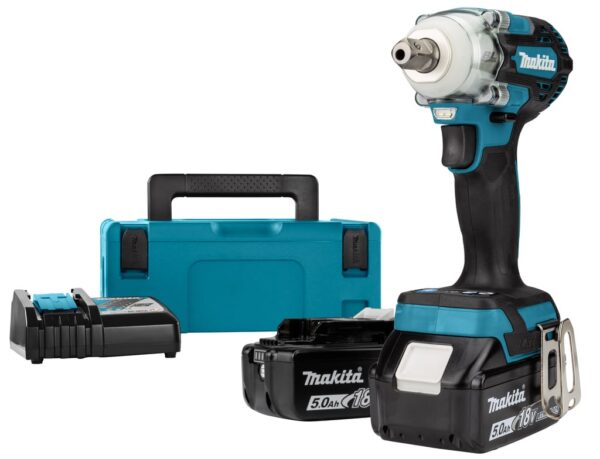 Makita DTW301RTJ | Accu Slagmoersleutel | SET | 18V | 2 x 5.0 Ah Accu en snellader | In Mbox-0088381898140