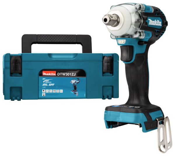 Makita DTW301ZJ Slagmoersleutel 1/2" 330Nm 18 Volt met verende Borgpen | Zonder accu&apos;s en lader In M-box - DTW301ZJ-0088381898119