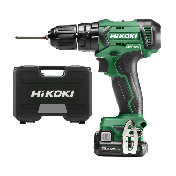 Hikoki DV12DAWFZ Accu klopboor-schroefmachine 10,8V - 12V PEAK - 2.5Ah - 38Nm - DV12DAWFZ-4966376329724