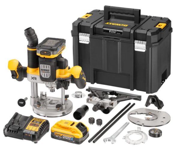 DeWalt DCW620H2 | Accu bovenfrees | 18V | 2x 5.0 Powerstack accu&apos;s - DCW620H2-QW-5035048810378